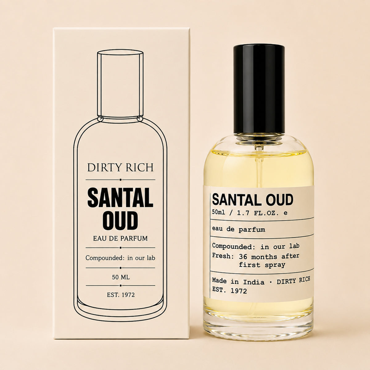 Santal Oud Eau de Parfum | Unisex Luxury Fragrance – 50ml