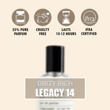 Dirty Rich Legacy 14 Eau de Parfum – 50ml| Long-Lasting Floral Fragrance for Men & Women